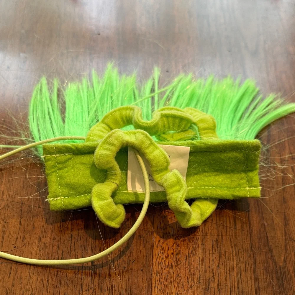 Pink and Green Halloween Dog Wigs